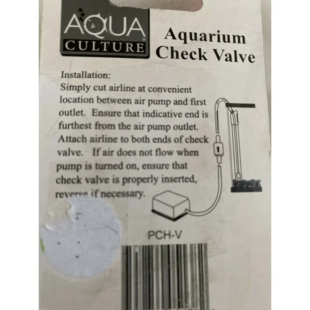 Aquaculture Aquarium Air Pump Check Valve PCH-V‎ Black New Sealed Non-Return